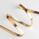 Oblique bike, leather, 8 mm × 10 ± 1 m, gold color