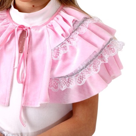 Carnival set "Doll", plush cape, rim, height 98-128 cm, pink-1