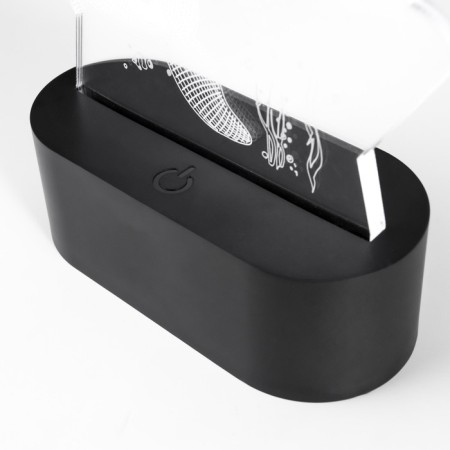 Sensor lamp "2 dolphin" LED USB (90cm) from 3xa Black Black 15x5.5x17.8 cm Risalux 765-6