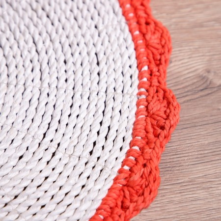 Wicker rug round 38 cm-2
