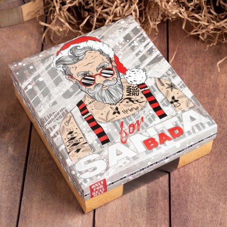 Gift set "New Year: Bad Santa" towel and accessories-13