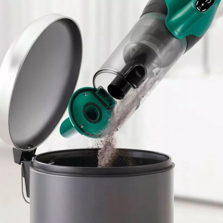 Vacuum cleaner KitFort KT-5250, vertical, 120 watts, 0.5 l, green-black-7