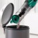 Vacuum cleaner KitFort KT-5250, vertical, 120 watts, 0.5 l, green-black