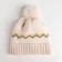 Children's hat minku "Zigzagi" rr 50-52, milk color