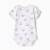 Body baby with short sleeve, white color, height 80