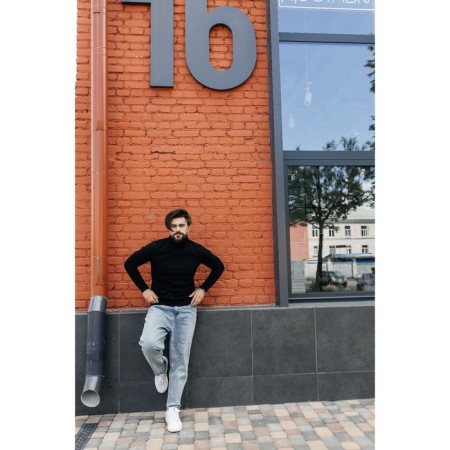 Jumper male ise, size 56, black color-6