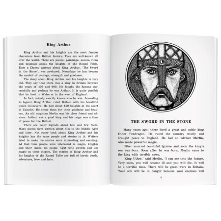 Foreign Language Book. Legends about King Arthur. Home reading (kit with CD)-2