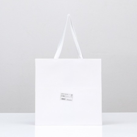 Crafts with a square bottom and window 25 x 25 x 25 cm white, 1pc-1