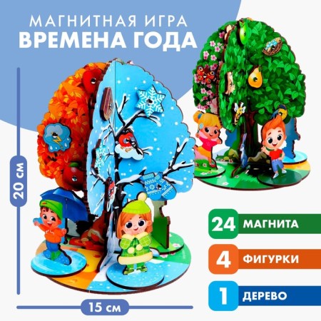 Board game "Magnetic apple tree"