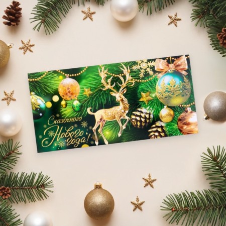 The envelope for the money "Fairytale New Year!" 17 x 8 cm-1