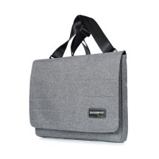 Business folder, synthetic fabric, 390x280x30 cm, gray St.