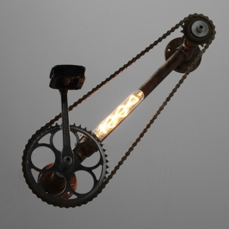 Sconces "bicycle" E27 40W black 59x19x30cm-2