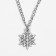 The pendant "Snowflake" let it is, the color is white in silver, 35 cm
