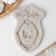 Mold "Hearts, frame, stucco molding", silicone, 12.5 × 8.2 × 1.1 cm, Mix color