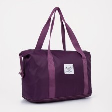 Sports bag with lightning, with an increase, external pocket, fuchsia color