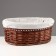 Wicker basket, 34 x 25/14cm