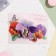 The complex is a complex "Happy Birthday!" purple flowers, embossing, a5