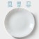 A set of dining plates "Diva", d = 23 cm, 6 pcs, glass ceramic, white color