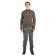 Payer Sweatshirt "Tahoe", fleece 150g, gray with green, rr 40-42 Height 170-176
