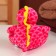 Soft toy "Dragosh", with yellow inserts, 12 cm, pink color