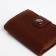 Male purse on a magnet, department for bills, for maps, for coins, brown color