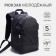 Male backpack on a zipper, 5 outer pockets, ZFTS, Black Color