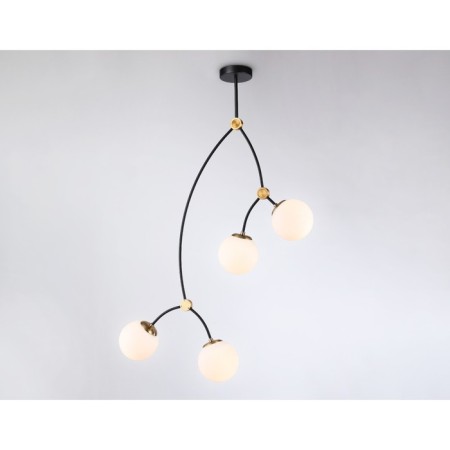 Suspended Ambrella Light, Modern, TR2575, 4HE27, Black color, bronze-2