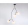 Suspended Ambrella Light, Modern, TR2575, 4HE27, Black color, bronze