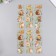 Stickers for creativity "Red cats and greens" set of 6 sheets 18x6 cm