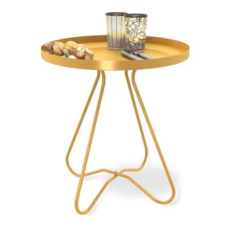 Journal table, 400x400x450, gold-1