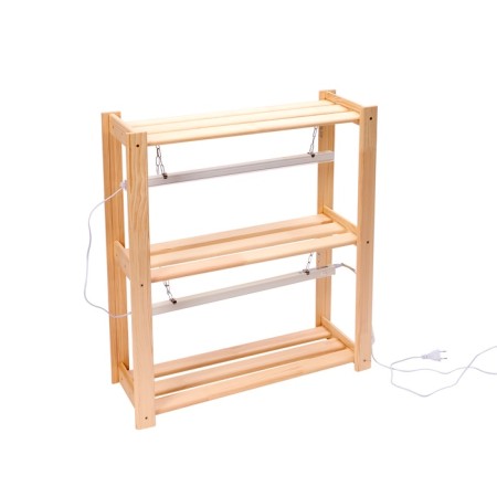 Wooden rack for seedlings with phytoswinkers of the spectrum and timer 73x65x24 cm-3