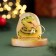 Souvenir "Cozy and joy in the house! 2025", with a bell, Selenite, 6x6x4.5 cm