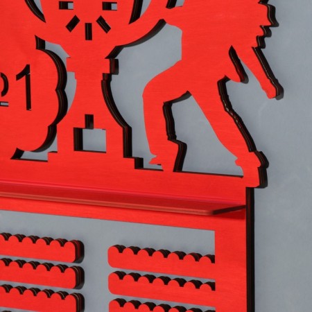 Moars with a “Dancing” shelf Red color, 42.5x27.5 cm-1