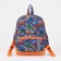Baby backpack on lightning, external pocket, reflective strip, blue/orange color