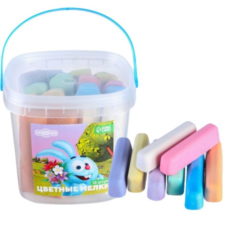 A set of colored crayons of smeshariki, 16 pieces, 8 colors-8