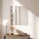 Mirror, dressing room, wall, 12 bulbs, 60 × 60 cm