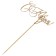 Topper "Happy New Year! Classic", gold, in a bag with a suspension, 12 × 6cm give beautifully