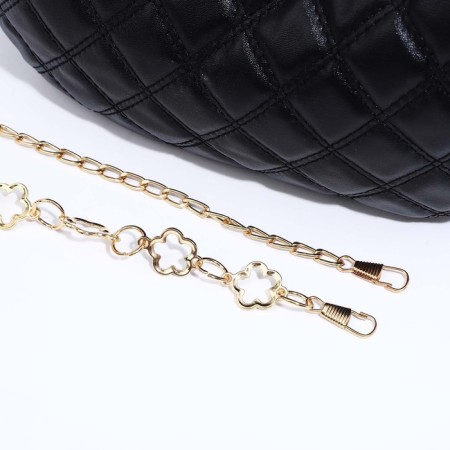 Bag Cross-Bodi with a zipper, black color-4
