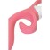 Unrealistic vibrator Satiffyer Hug Me, silicone, pink color