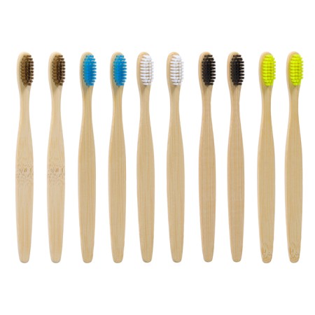 Bamboo denture hard, 10 pieces, mix of flowers-2