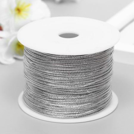 Lurers Cord 1 mm, 95 m, silver