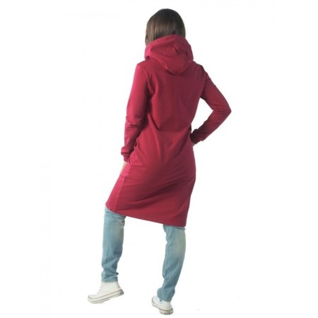 Female dress I understand, size 46, burgundy color-4