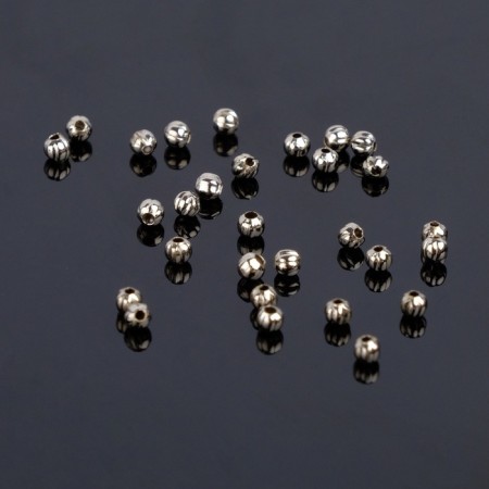 Crimp (clamping bead) SM-378 (set of 30 pcs.), 2.4 mm, color silver color