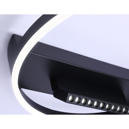 LED ceiling LED Ambrella Light, Linetech, FL51458, LED, 60 W, 4500LUM, 3000-6400K, black color black-5