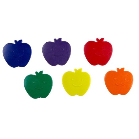 Wax pencils "apples", set of 6 colors-2