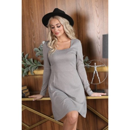 Women's dress, size 52, gray color-9