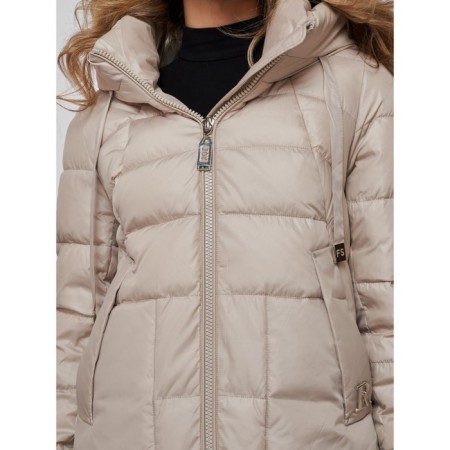 Coat insulated winter female, size 44, color light green-14