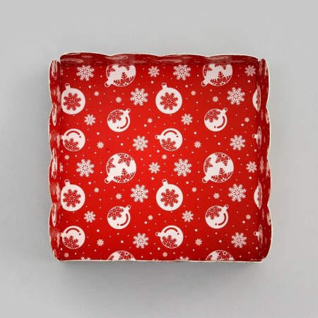 Cookie box, confectionery packaging, "gifts with gifts", 9 x 9 x 3 cm, new year-4