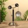 Table clock 32x22 cm, (diameter of 8 cm hours), brass