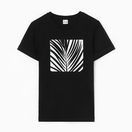 T -shirt female, black color, size 52-4